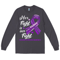 Smoke hodgkins lymphoma awareness t  shirt hodgkin's lymphoma awareness her Long Sleeve Tee - linhVisuals