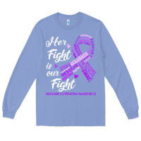 Colony Blue hodgkins lymphoma awareness t  shirt hodgkin's lymphoma awareness her Long Sleeve Tee - linhVisuals