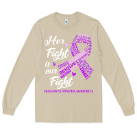 Mushroom hodgkins lymphoma awareness t  shirt hodgkin's lymphoma awareness her Long Sleeve Tee - linhVisuals