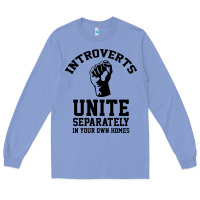 Colony Blue introverts unite Long Sleeve Tee - linhVisuals