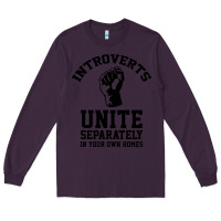 Plum introverts unite Long Sleeve Tee - linhVisuals
