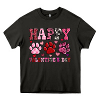 Asphalt happy valentine's day paws Heavy Core Tee - OliviaCreatesArt