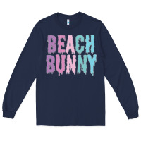 Navy beach bunny Long Sleeve Tee - linhVisuals