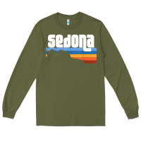 Army Green cute retro i love sedona arizona desert sunset az t shirt Long Sleeve Tee - linhVisuals
