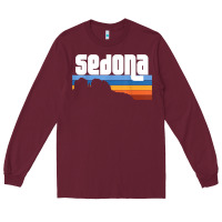 Burgundy cute retro i love sedona arizona desert sunset az t shirt Long Sleeve Tee - linhVisuals