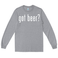Heather Grey beer Long Sleeve Tee - linhVisuals