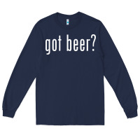 Navy beer Long Sleeve Tee - linhVisuals