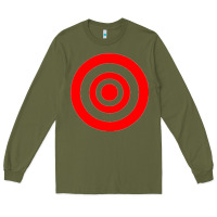 Army Green bullseye target Long Sleeve Tee - linhVisuals