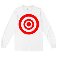 White bullseye target Long Sleeve Tee - linhVisuals
