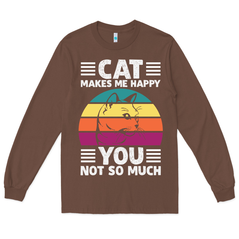 Funny Cat Lover Sarcastic Cat Memes Long Sleeve Tee by linhVisuals | Teevron