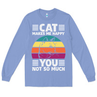 Colony Blue Funny Cat Lover Sarcastic Cat Memes Long Sleeve Tee - linhVisuals