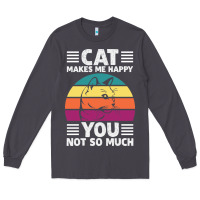 Smoke Funny Cat Lover Sarcastic Cat Memes Long Sleeve Tee - linhVisuals