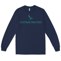 Navy cathay pacific essential Long Sleeve Tee - linhVisuals