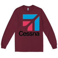 Burgundy cessnas Long Sleeve Tee - linhVisuals