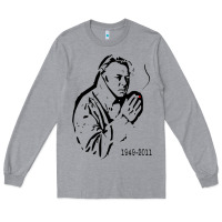 Heather Grey christopher hitchens essential Long Sleeve Tee - linhVisuals