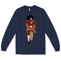Navy colin kaepernick kneeling classic Long Sleeve Tee - linhVisuals