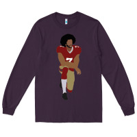 Plum colin kaepernick kneeling classic Long Sleeve Tee - linhVisuals