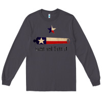 Smoke come and take it   texas flag essential Long Sleeve Tee - linhVisuals