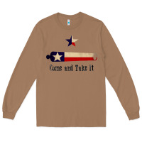 Toasted Coconut come and take it   texas flag essential Long Sleeve Tee - linhVisuals