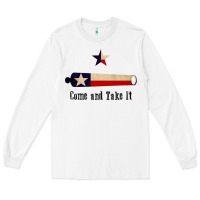 White come and take it   texas flag essential Long Sleeve Tee - linhVisuals