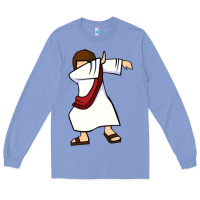 Colony Blue dabbing jesus christian dab dance Long Sleeve Tee - linhVisuals
