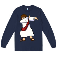 Navy dabbing jesus christian dab dance Long Sleeve Tee - linhVisuals