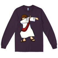 Plum dabbing jesus christian dab dance Long Sleeve Tee - linhVisuals