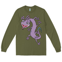 Army Green randall monsters Long Sleeve Tee - linhVisuals