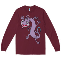 Burgundy randall monsters Long Sleeve Tee - linhVisuals