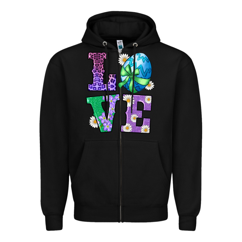 Easter Love Egg Zipper Hoodie by RanaPortraitStore | Teevron