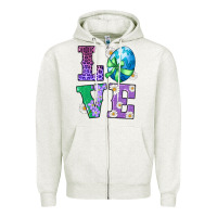 Oatmeal Heather easter love egg Zipper Hoodie - RanaPortraitStore
