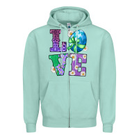Seafoam easter love egg Zipper Hoodie - RanaPortraitStore