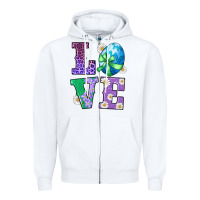White easter love egg Zipper Hoodie - RanaPortraitStore