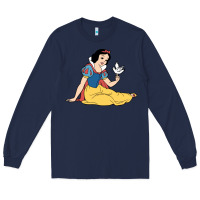 Navy snow white Long Sleeve Tee - linhVisuals