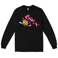 Black the pink panther Long Sleeve Tee - linhVisuals