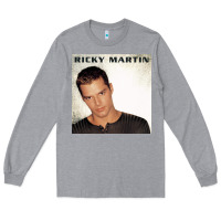 Heather Grey ricky martin   ricky martin Long Sleeve Tee - linhVisuals