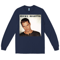 Navy ricky martin   ricky martin Long Sleeve Tee - linhVisuals