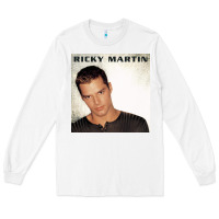 White ricky martin   ricky martin Long Sleeve Tee - linhVisuals