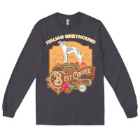 Smoke mom t  shirt italian greyhound best coffee   dog owner coffee lover gi Long Sleeve Tee - linhVisuals
