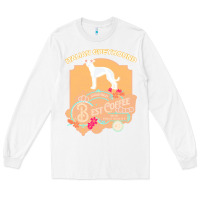 White mom t  shirt italian greyhound best coffee   dog owner coffee lover gi Long Sleeve Tee - linhVisuals
