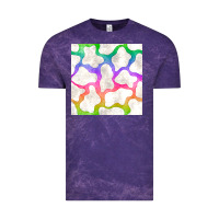 Cloud Purple watercolor rainbow cow seamless pattern Vintage Tee - BundleAndBundleShop