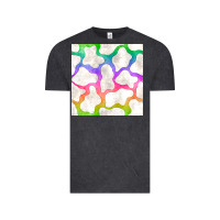 Vintage Black watercolor rainbow cow seamless pattern Vintage Tee - BundleAndBundleShop