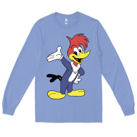 Colony Blue woody woodpecker Long Sleeve Tee - linhVisuals