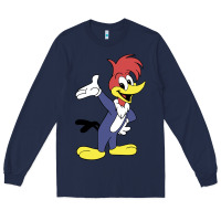 Navy woody woodpecker Long Sleeve Tee - linhVisuals