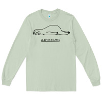 Matcha Funny Animal Sloth SLOPHISTICATED Long Sleeve Tee - linhVisuals
