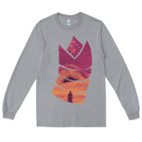 Heather Grey Dune Sandworm Long Sleeve Tee - linhVisuals