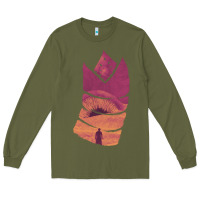 Army Green Dune Sandworm Long Sleeve Tee - linhVisuals