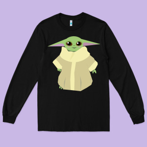 Baby Grogu Legend Long Sleeve Tee Designed By Linhvisuals