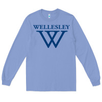 Colony Blue Wellesley College Long Sleeve Tee - linhVisuals