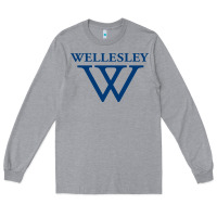 Heather Grey Wellesley College Long Sleeve Tee - linhVisuals